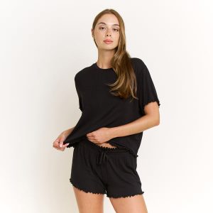 Dreamland Shortie Set in Black