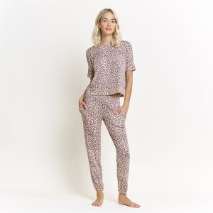 Sun Lover PJ Set In Leopard