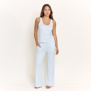 All American Tank Pant Set in Blue Sky Garden Floral