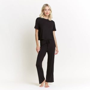 All American Tee Pant Set in Black