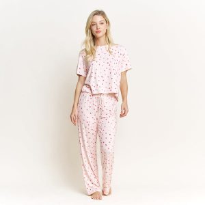 All American Tee Pant Set in Marzipan Hearts