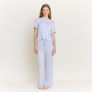 All American Tee Pant Set in Moonbeam Rosé