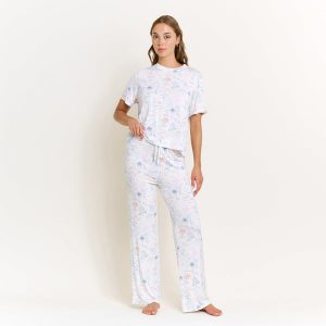 All American Tee Pant Set in Multi Beach Resort