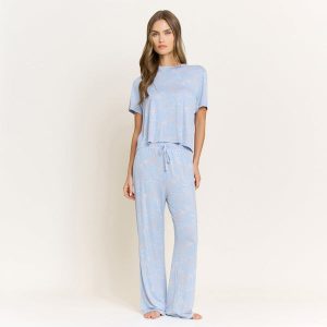 All American Tee Pant Set in Periwinkle Stars