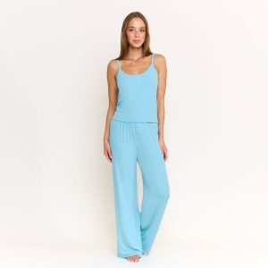 Blissful Cami Pant Set in Ocean