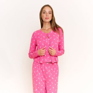 Blissful Cardigan in Fuchsia Wild Rose