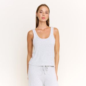 Cloud Modal Tank in Heather Grey