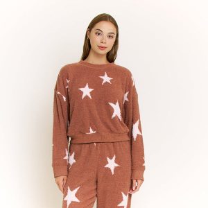 Comfort Queen Sweatshirt in Hazel Stars