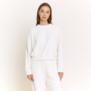 Comfort Queen Sweatshirt in Ivory