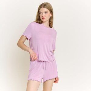 Dreamland Shortie Set in Iris Bloom