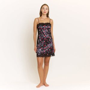 Garden Of Eden Chemise in Dark Roses