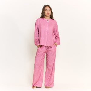 Good Life Long Sleeve Pant Set in Rosy Meadow Ditsy