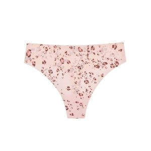 Like Nothing Thong in Powdery Peach Leopard