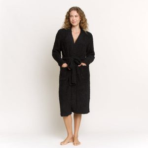 Morning Brew Robe In Black