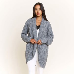 Ready to Relax Cardigan in Heather Grey