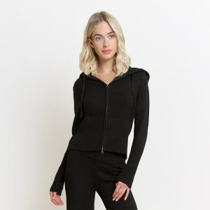 Spice It Up Zip Hoodie In Black