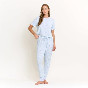 Star Seeker Tee Jogger Set in Saltwater Sonata